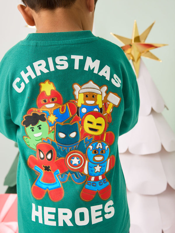 Green Christmas Bluey Long Sleeve T-Shirt (3mths-8yrs)