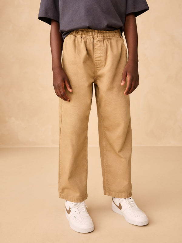 Stone Wide Fit Pull On Twill Jeans (3-16yrs)