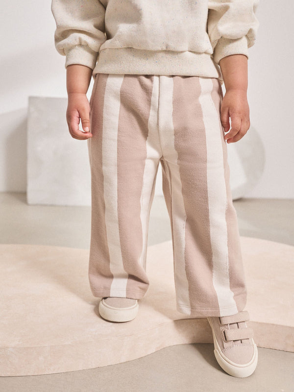 Neutral Stripe Wide Leg Trousers (3mths-7yrs)