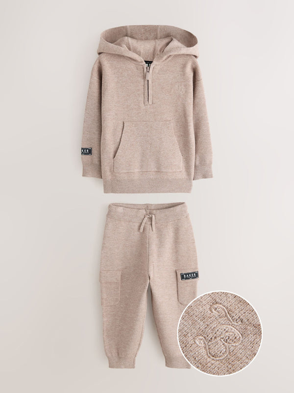 Baker by Ted Baker Knitted Funnel Zip Neck Top and Jogger Set