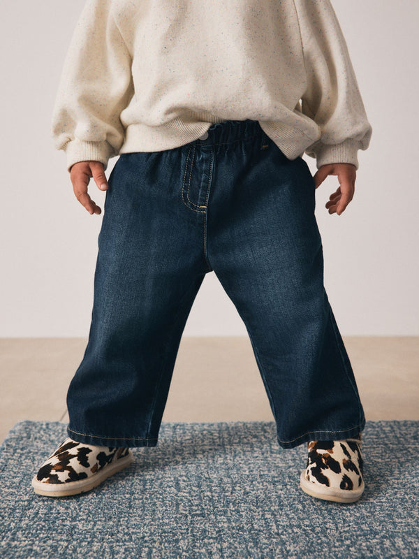 Denim Dark Wash Wide Leg Jeans (3mths-7yrs)