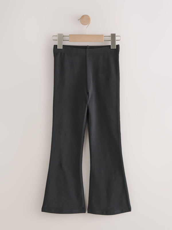 Black 2 Pack Flared Leggings (3-16yrs)