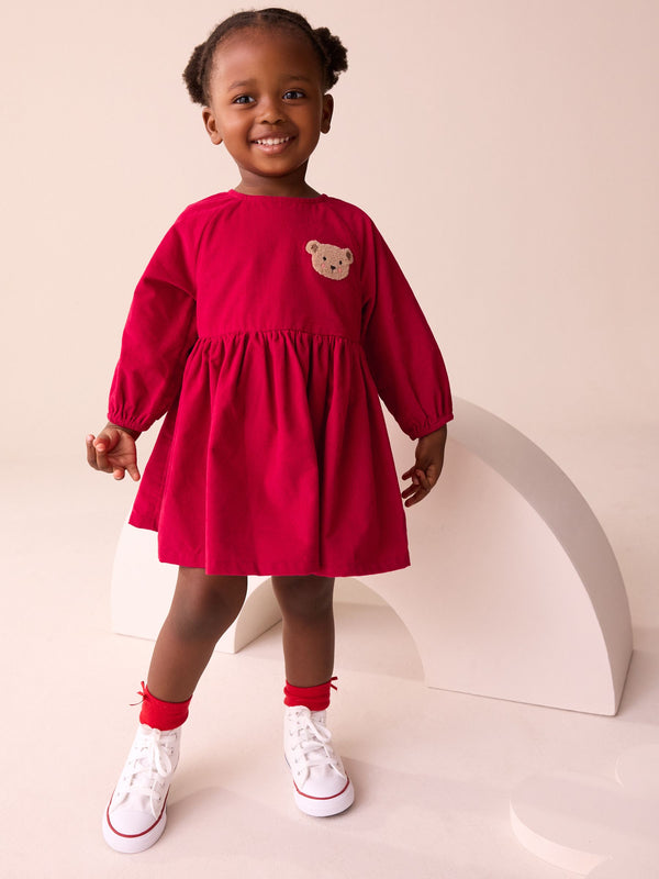 Red Character Cord Dress (3mths-8yrs)