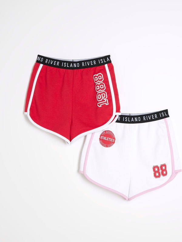 River Island Red Runner Shorts 2 Pack