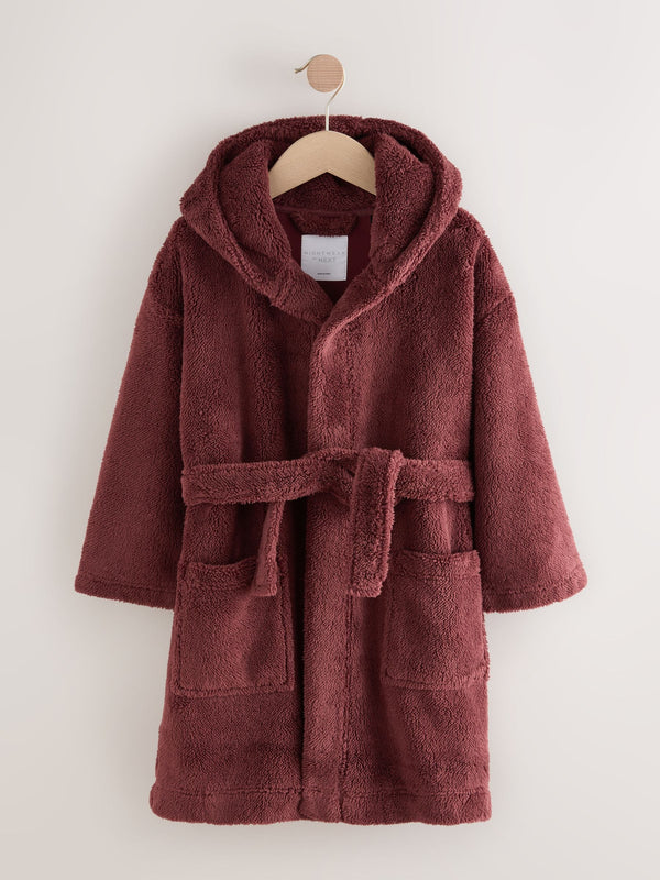 Burgundy Red Fleece Robe (1.5-16yrs)