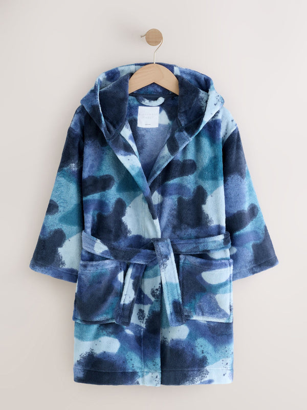 Blue Camo Spray Robe (3-16yrs)