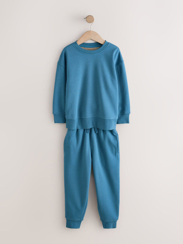 Blue Single Cosy Fleece Pyjamas (3-16yrs)