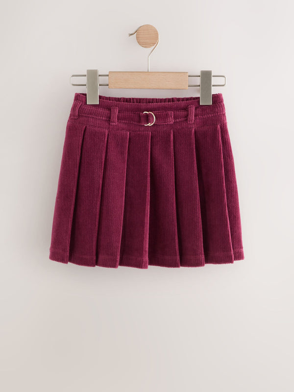 Berry Red Cord Skirt (3-16yrs)