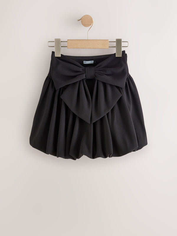Black Bow Puffball Skirt (3-16yrs)