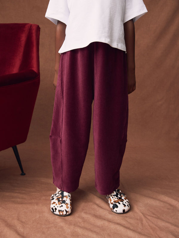 Berry Red Barrel Cord Trousers (3-16yrs)