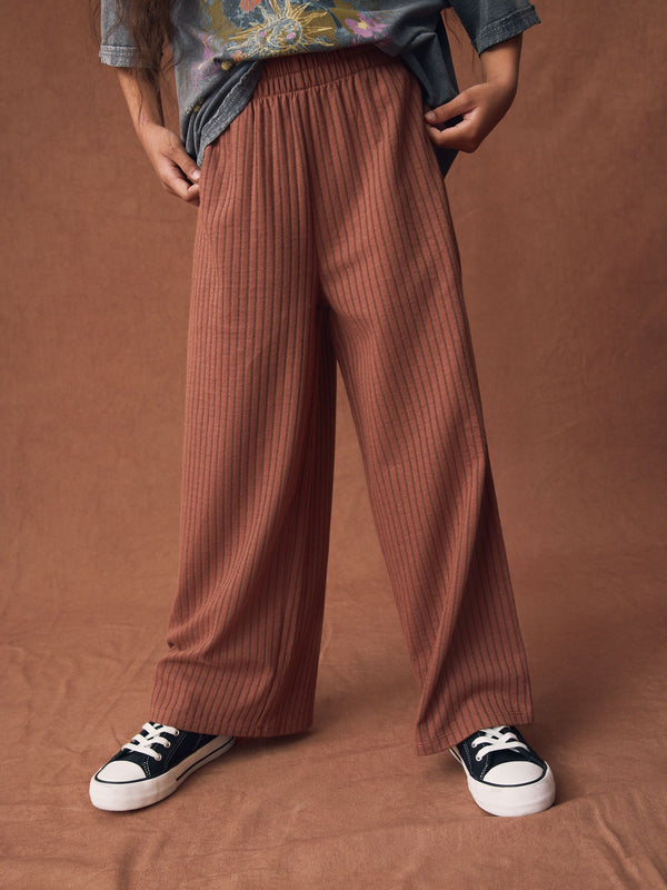 Chocolate Brown Pinstripe Trousers (3-16yrs)