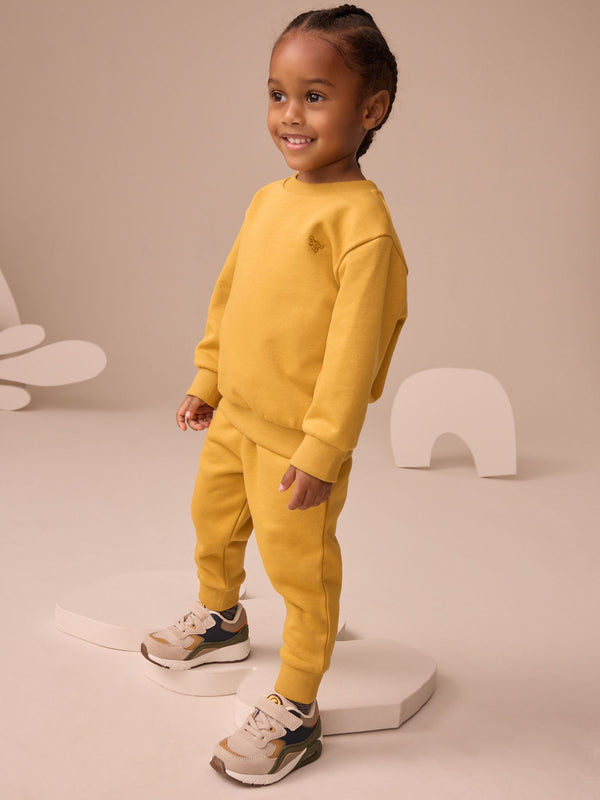 Ochre Yellow Sweatshirt And Joggers Set (3mths-7yrs)