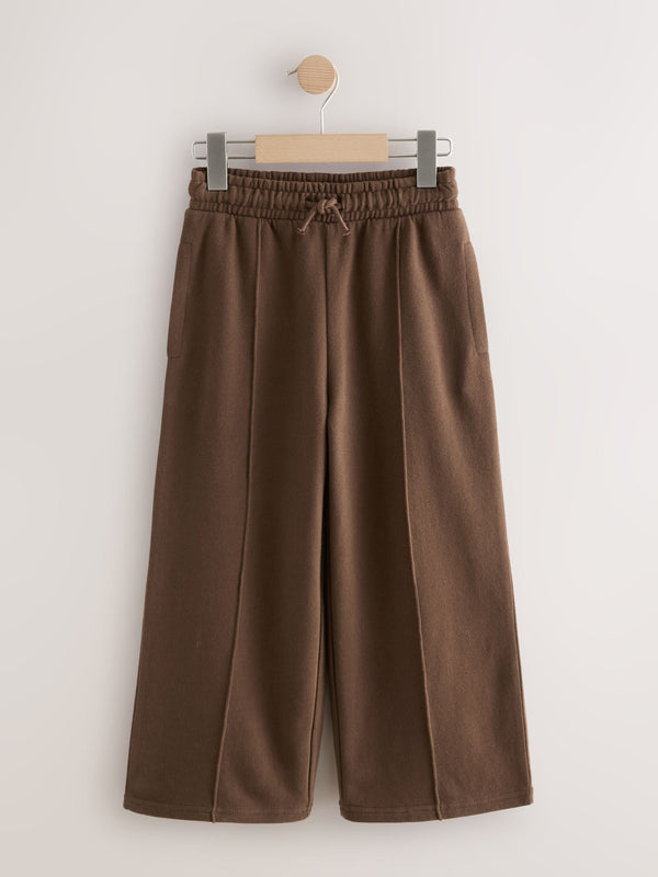 Chocolate Brown Wide Leg Joggers (3-16yrs)
