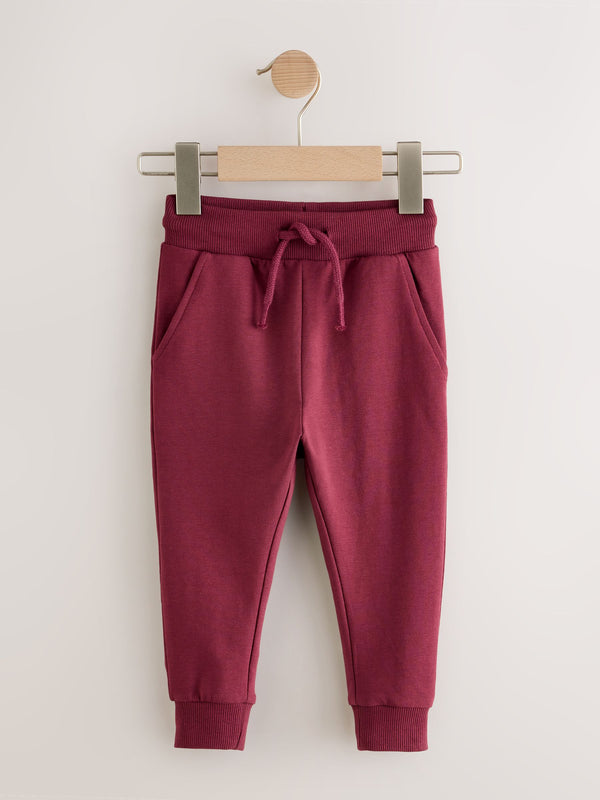 Burgundy Red Classic Jersey Joggers (3mths-7yrs)