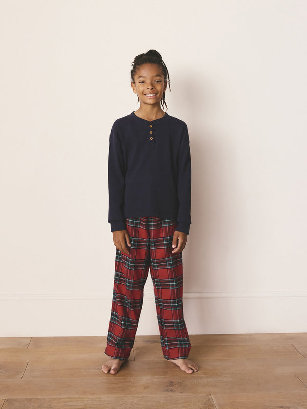 Red Tartan Matching Family Christmas Long Sleeve Pyjamas (1.5-16yrs)