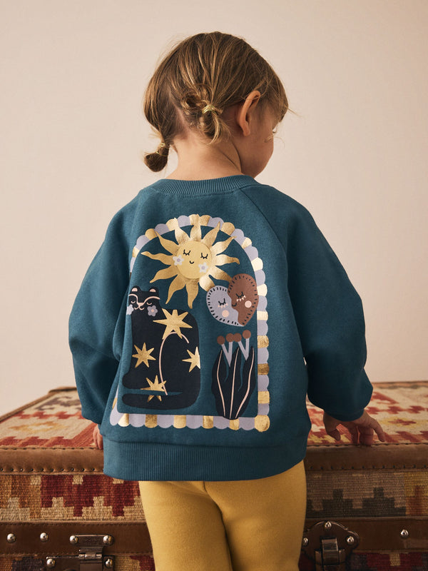 Blue Celestial Crew Neck Sweatshirt (3mths-7yrs)