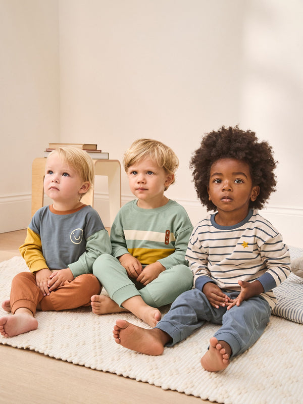 Multi Standard Fit Pyjamas 3 Pack (9mths-12yrs)