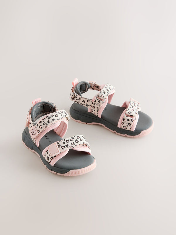 Neutral Colourblock Trekker Sandals
