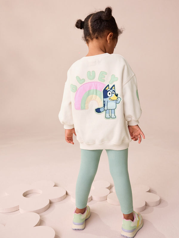 Cream Bluey Sweatshirt & Leggings Set (12mths-7yrs)