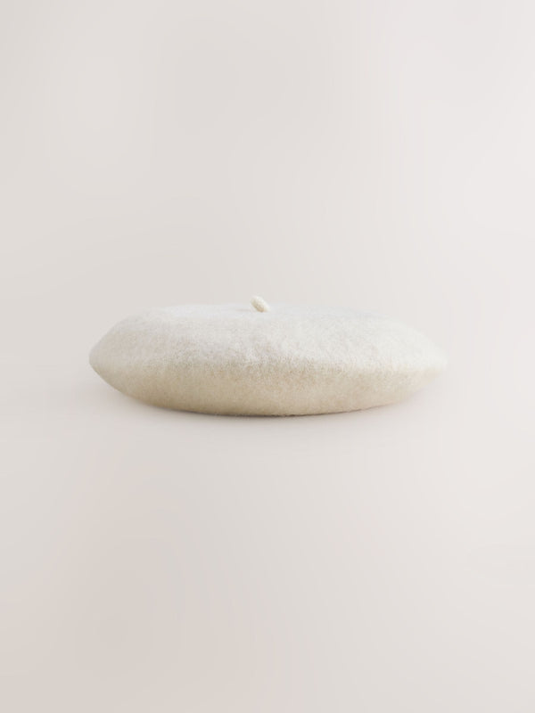 Cream Beret Hat (3mths-16yrs)