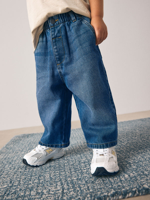Dark Blue Denim Wide Leg Jeans (3mths-7yrs)