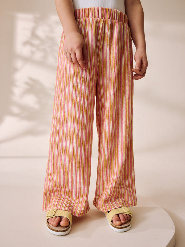Pink Stripe Wide Leg Trousers (3-16yrs)