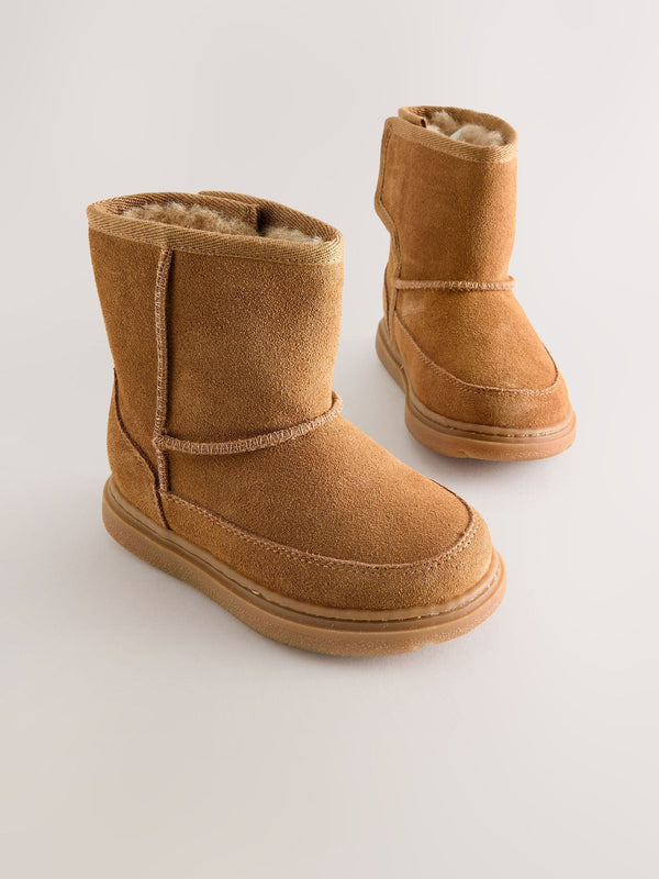 Tan Brown Water Repellent Suede Boots