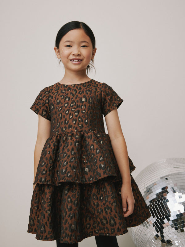 Animal Jacquard Prom Dress (3-16yrs)