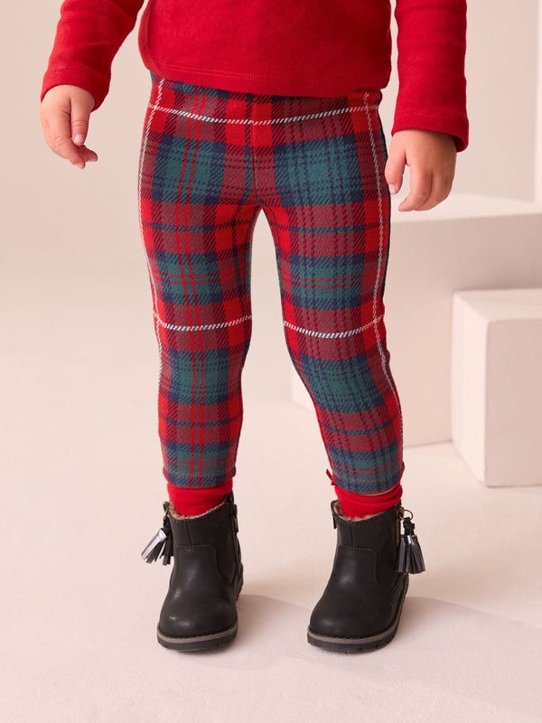 Red Check Leggings (3mths-7yrs)