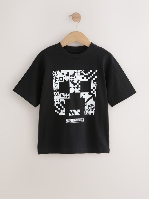 Black Creeper Minecraft T-Shirt (3-16yrs)