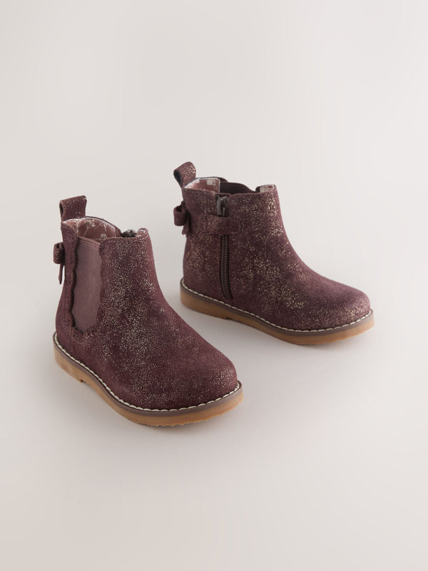 Brown Wide Fit (G) Chelsea Ankle Boots
