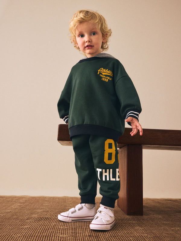 Green Hoodie and Joggers Set (3mths-7yrs)