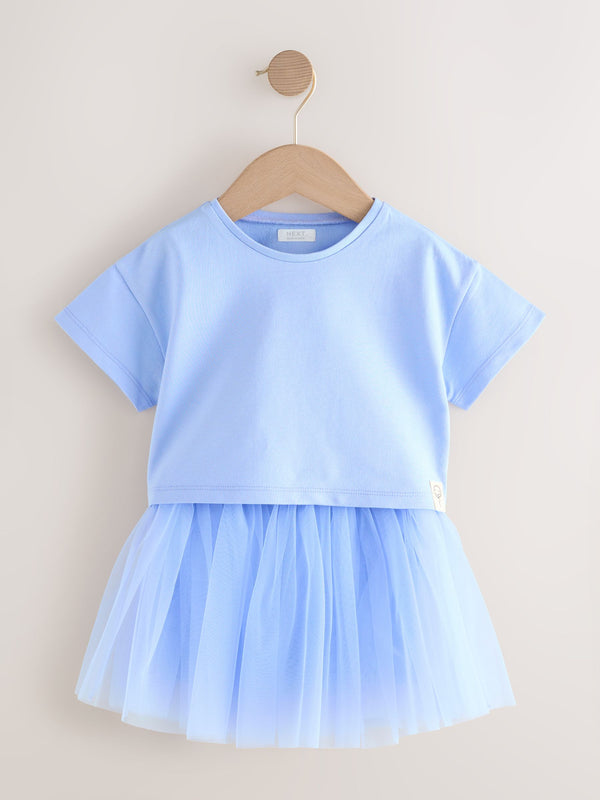 Blue T-Shirt and Skirt Set (3mths-7yrs)