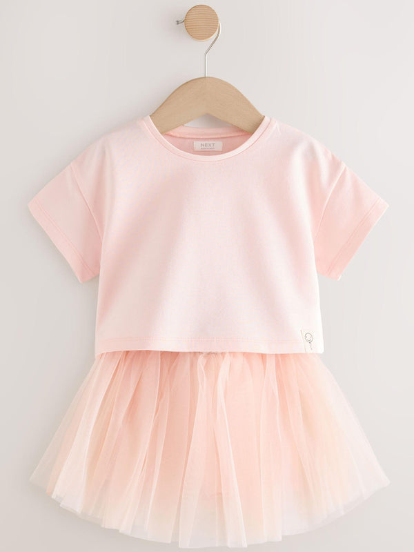 Pink T-Shirt and Skirt Set (3mths-7yrs)