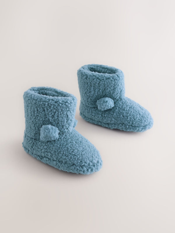 Blue Borg Cosy Bear Slipper Boots