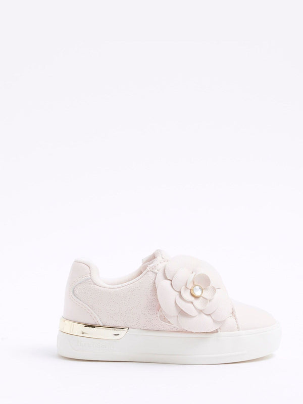 River Island Pink Flower Trainers
