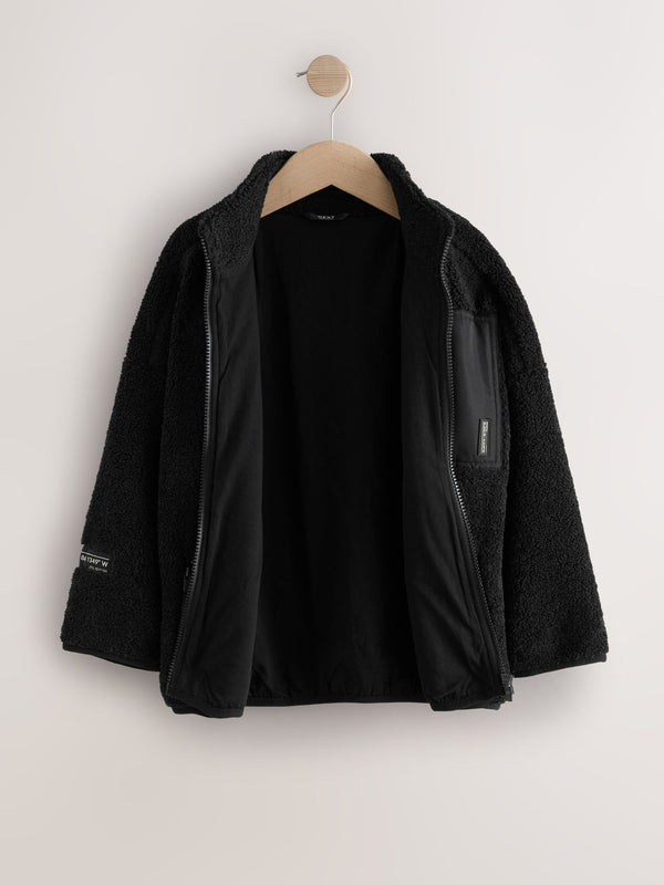 Black Zip Through Fleece (3-16yrs)