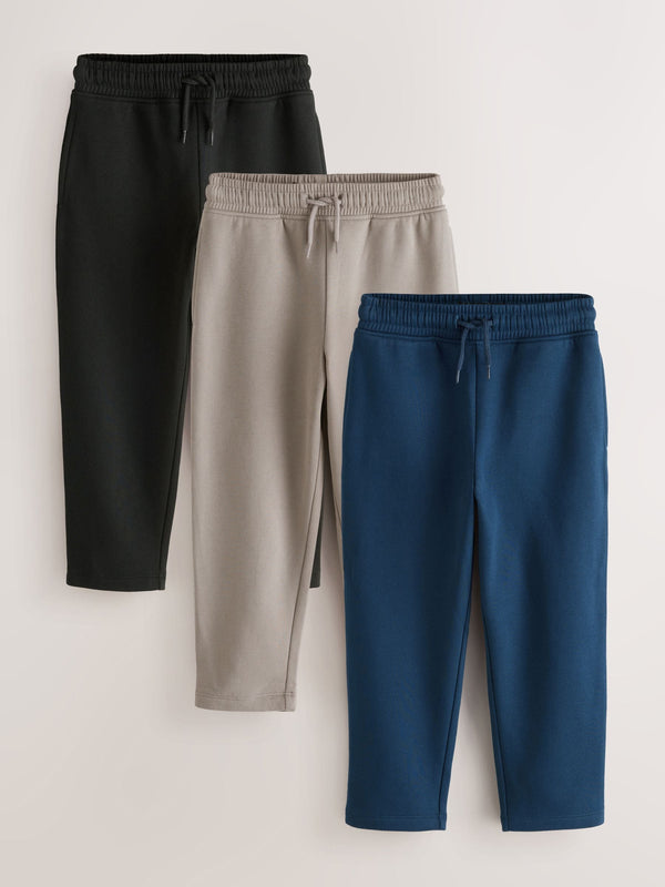 Multi Regular fit 3 Pack Non Cuff Regular Fit Joggers (3-16yrs)