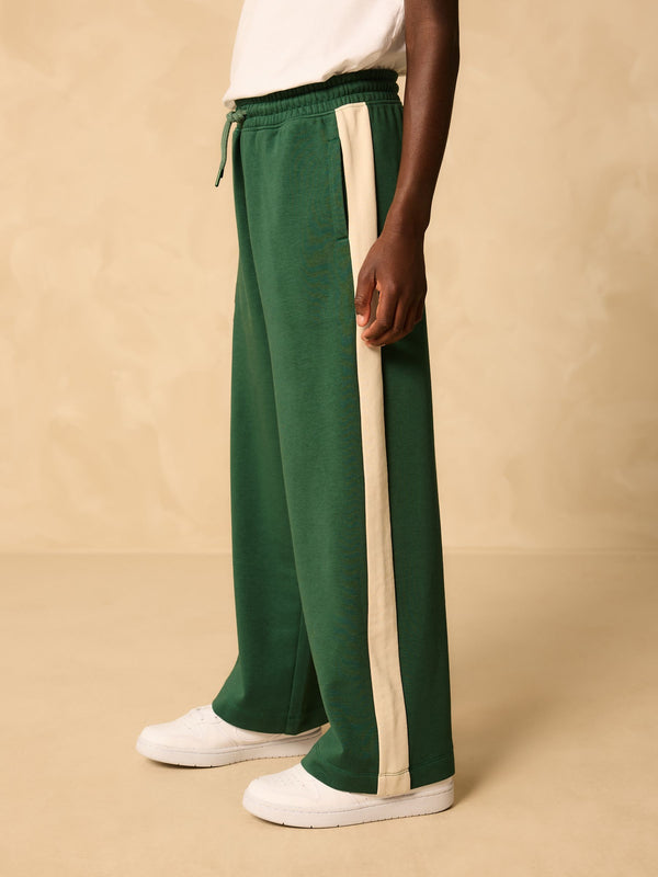 Green Wide Leg Panel Joggers (3-16yrs)