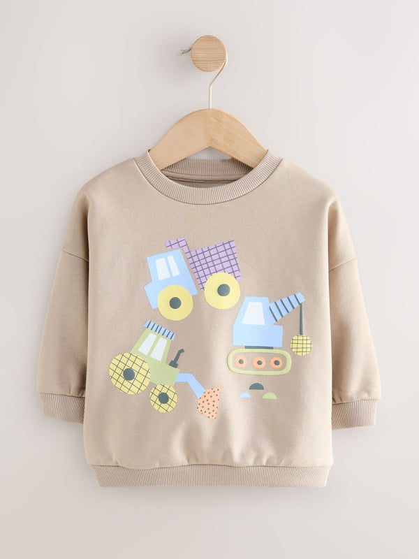 Stone Diggers Printed Crew Neck Sweatshirt (3mths-7yrs)