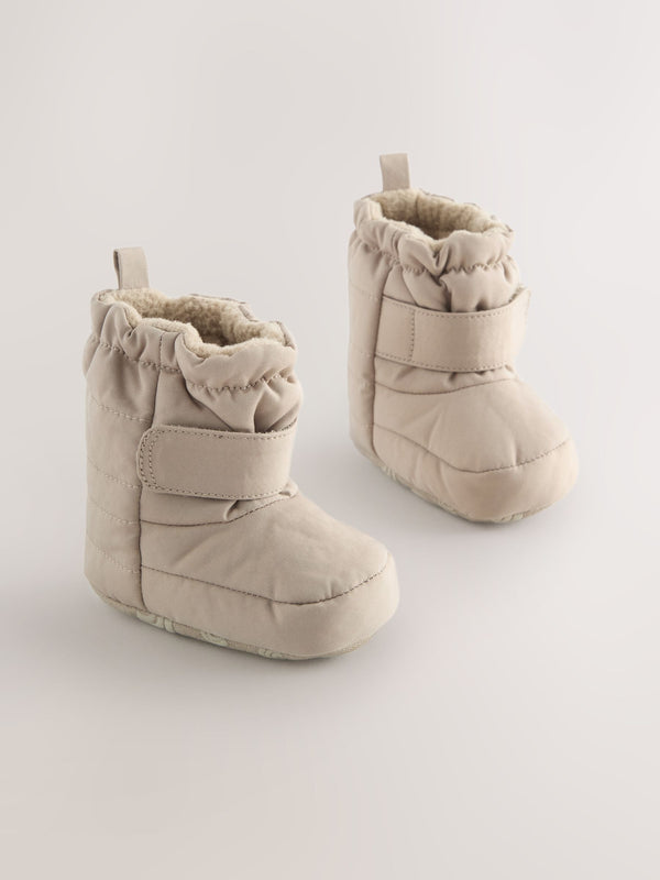 Neutral Baby Touch Fastening Snow Boots (0-2mths)