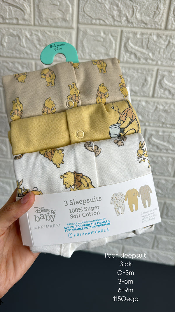 Disney primark pooh sleepsuit