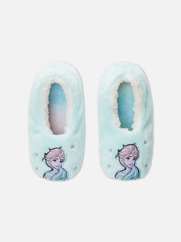 Frozen fluffy footlet slippers