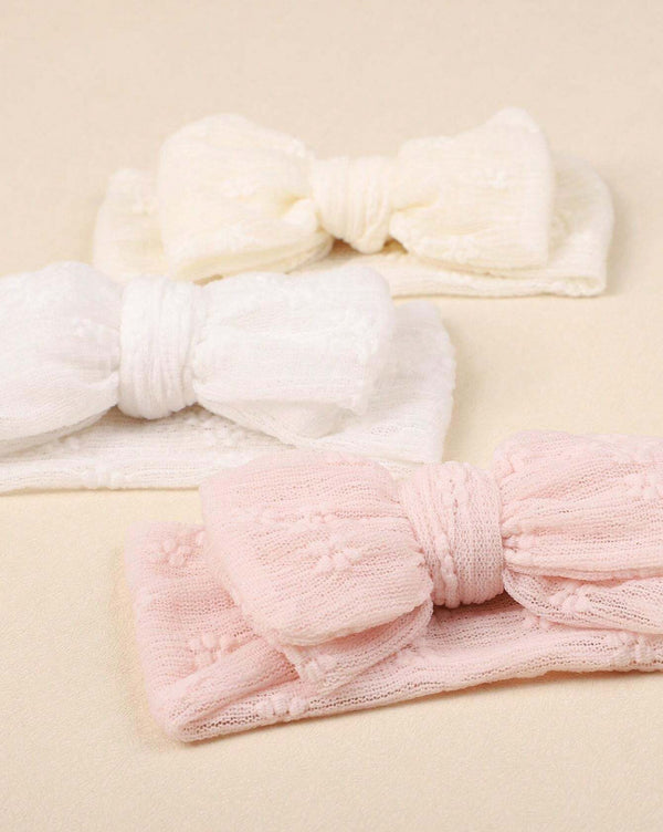 3 piece bow headband