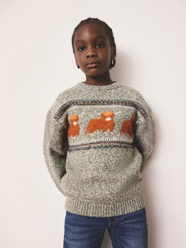 Green Hamish Christmas Jumper (3mths-16yrs)