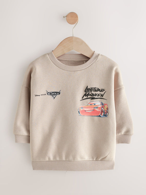 Neutral Cars Crew Sweatshirt (3mths-7yrs)