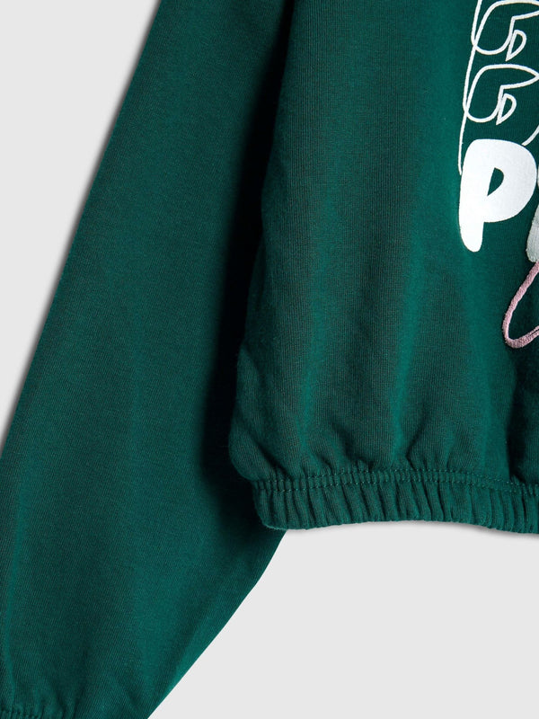 River Island Green Paris City Sweat Shirt