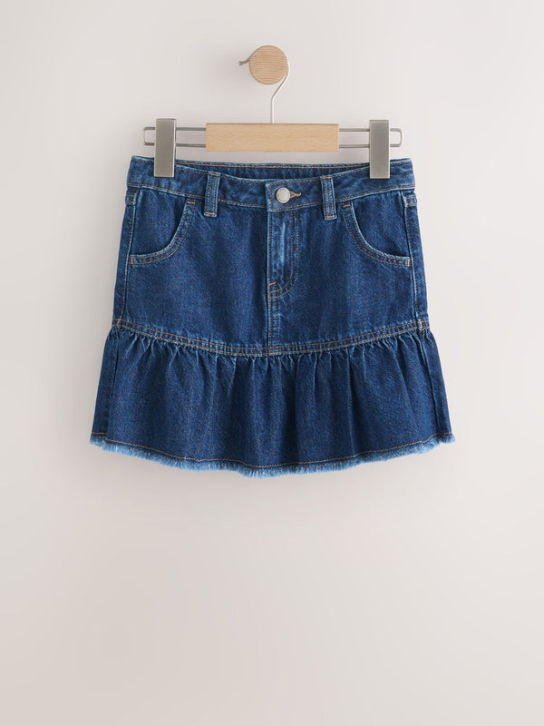 Denim Dark Wash Cotton Skirt (3-16yrs)