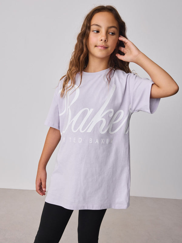 Baker by Ted Baker Oversized Graphic Print T-Shirt
