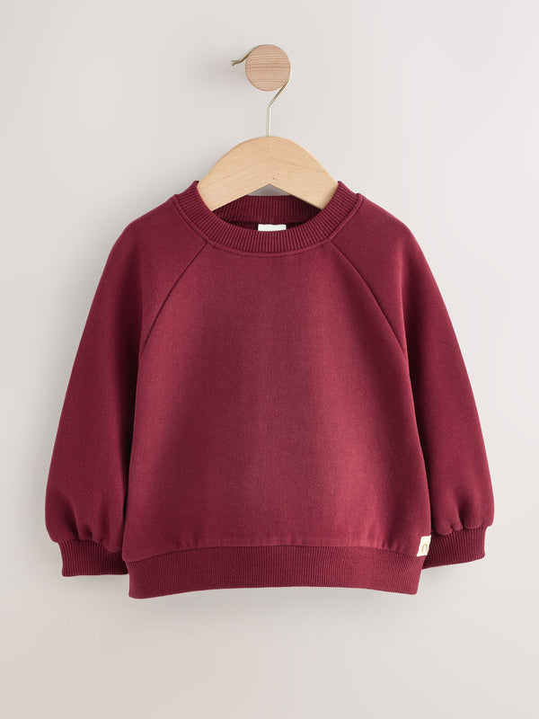 Burgundy Red Crew Sweatshirt (3mths-7yrs)